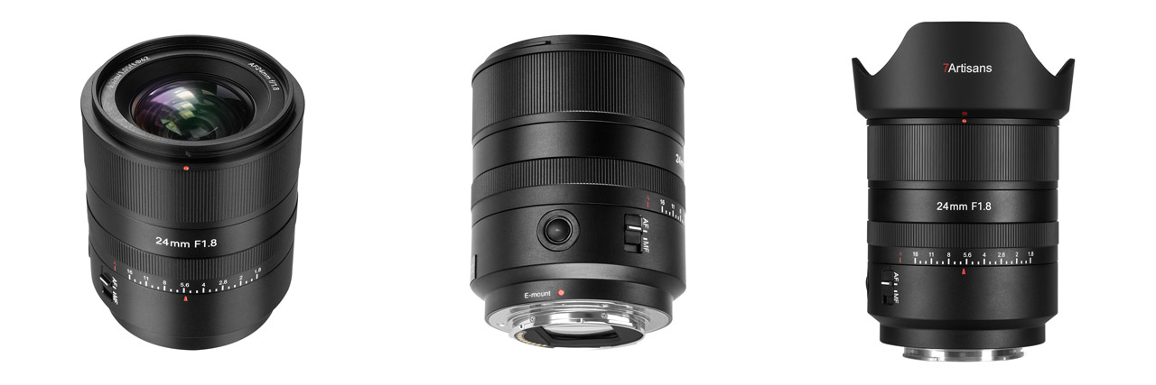 7Artisans 24mm F1.8 AF Sony E-mount lens unveiled.