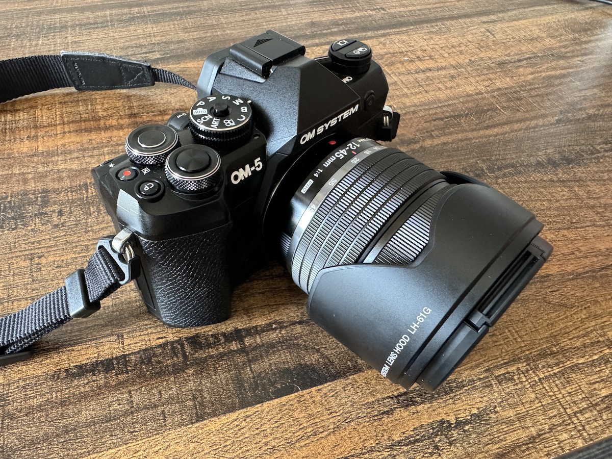 OM-5 Mark II with lens