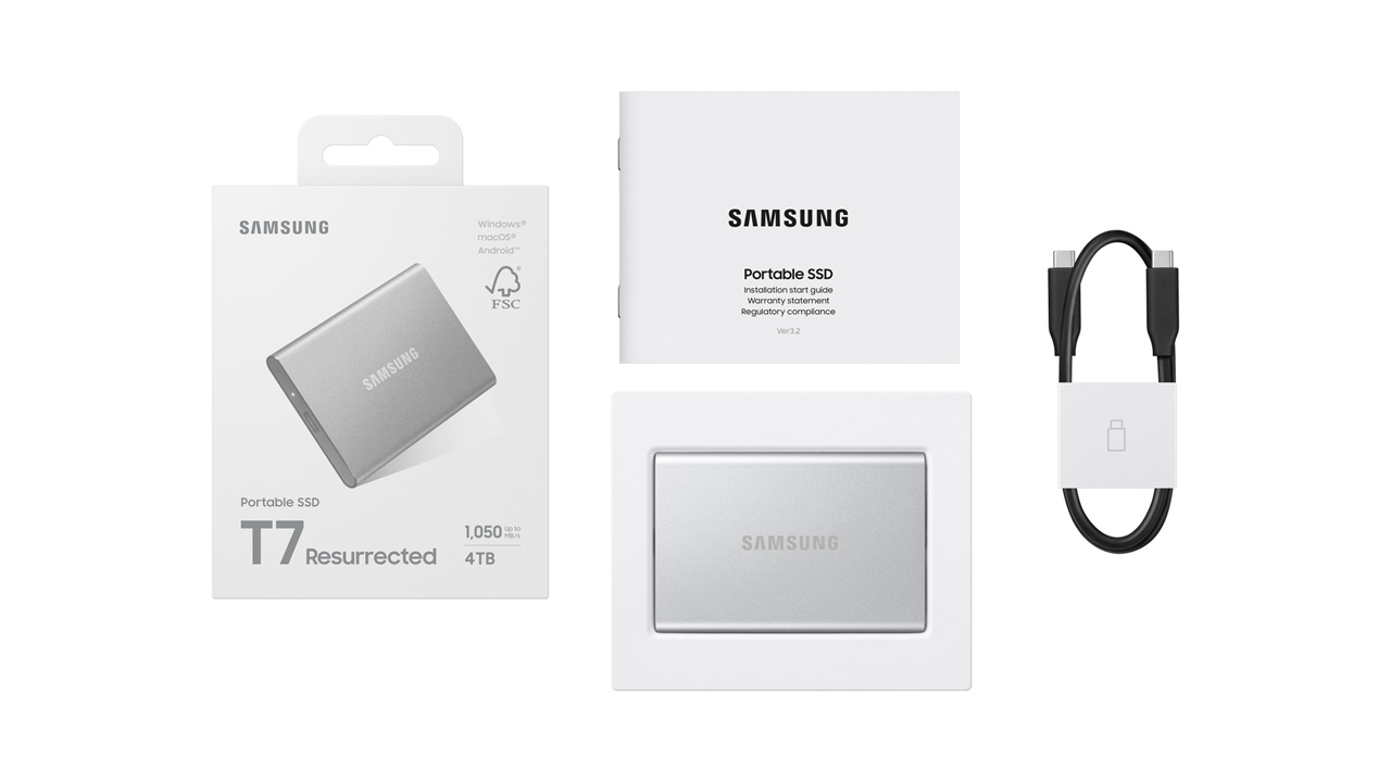 Samsung Portable SSD T7 Resurrected Environmentally Friendly SSD Unveiled