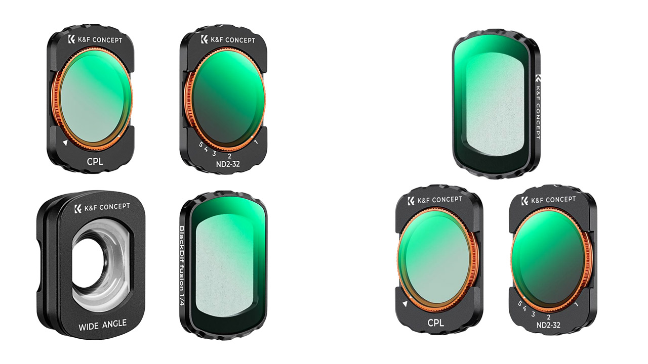 K&F Concept DJI Osmo Pocket 3, 4 Compatible Filters Unveiled