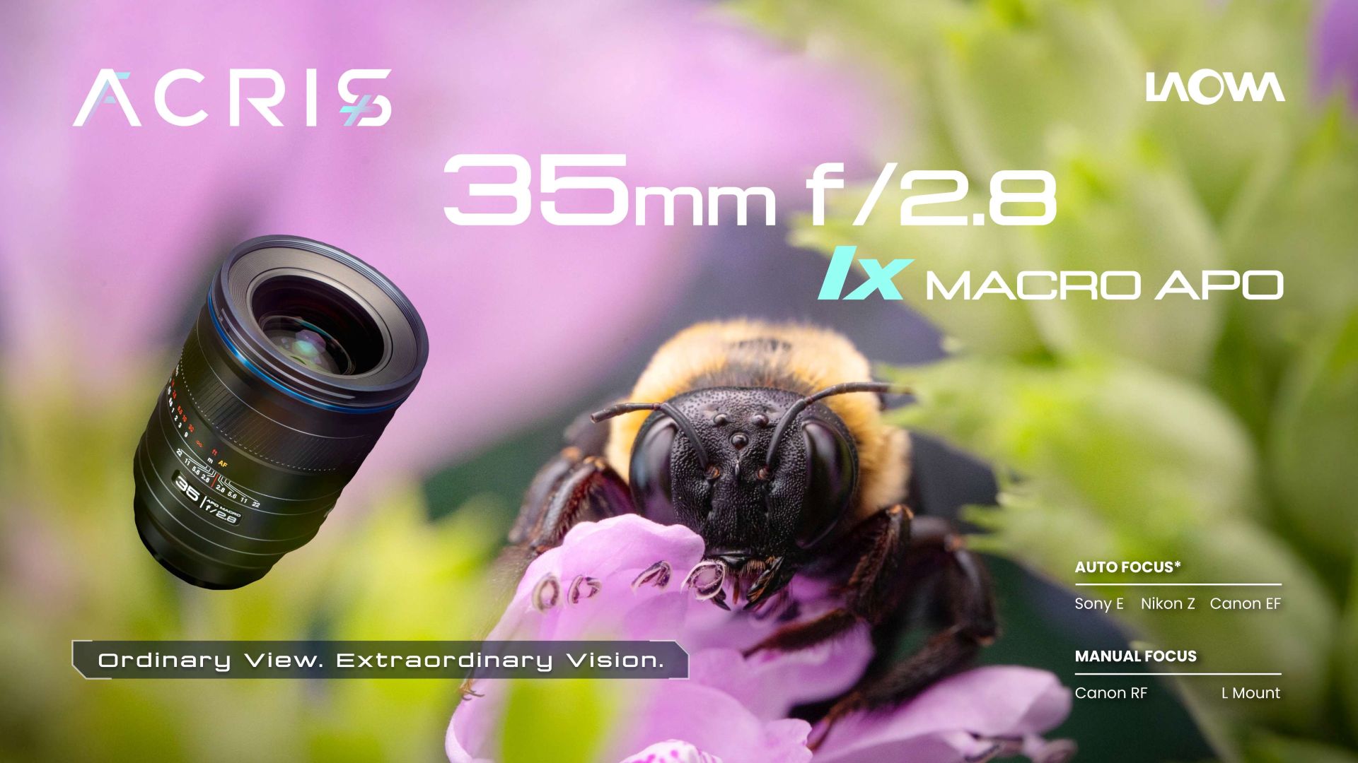 Laowa ACRIS 35mm f/2.8 1X AF Macro APO Released